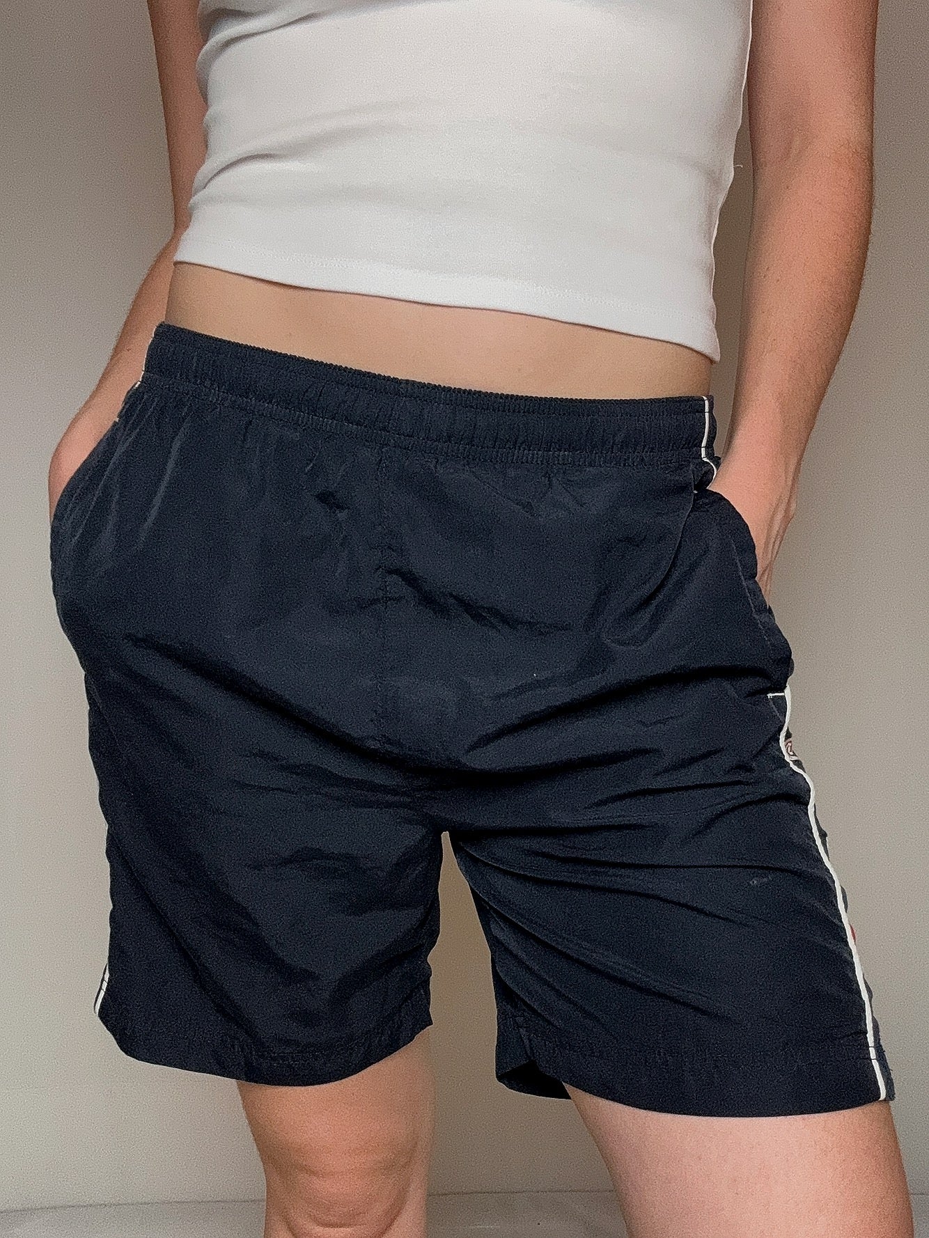 Short de sport marine Reebok S vintage