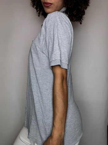 Polo manches courtes grises LACOSTE M vintage