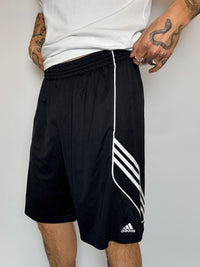 Short de sport noir ADIDAS L vintage
