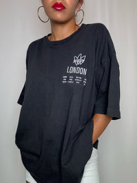 Tshirt noir Adidas L vintage