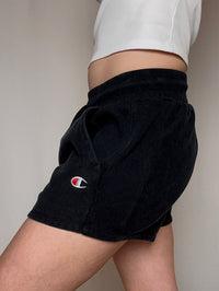 Short de sport noir Champion M/L vintage