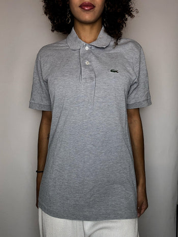 Polo manches courtes grises LACOSTE M vintage