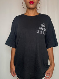 Tshirt noir Adidas L vintage