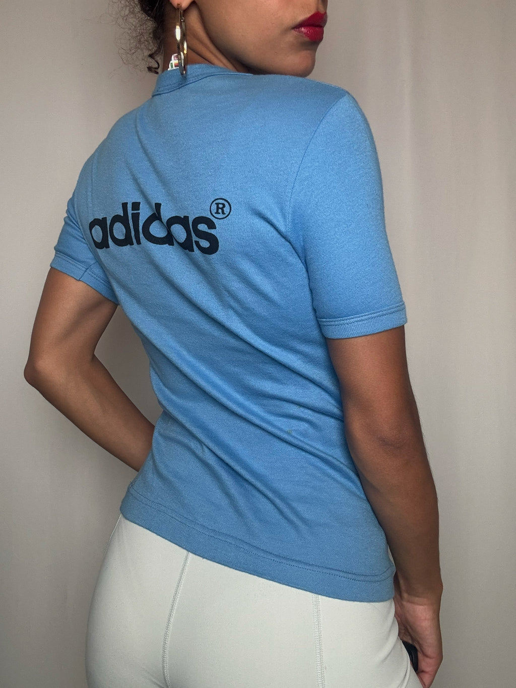 Tshirt bleu Adidas S vintage