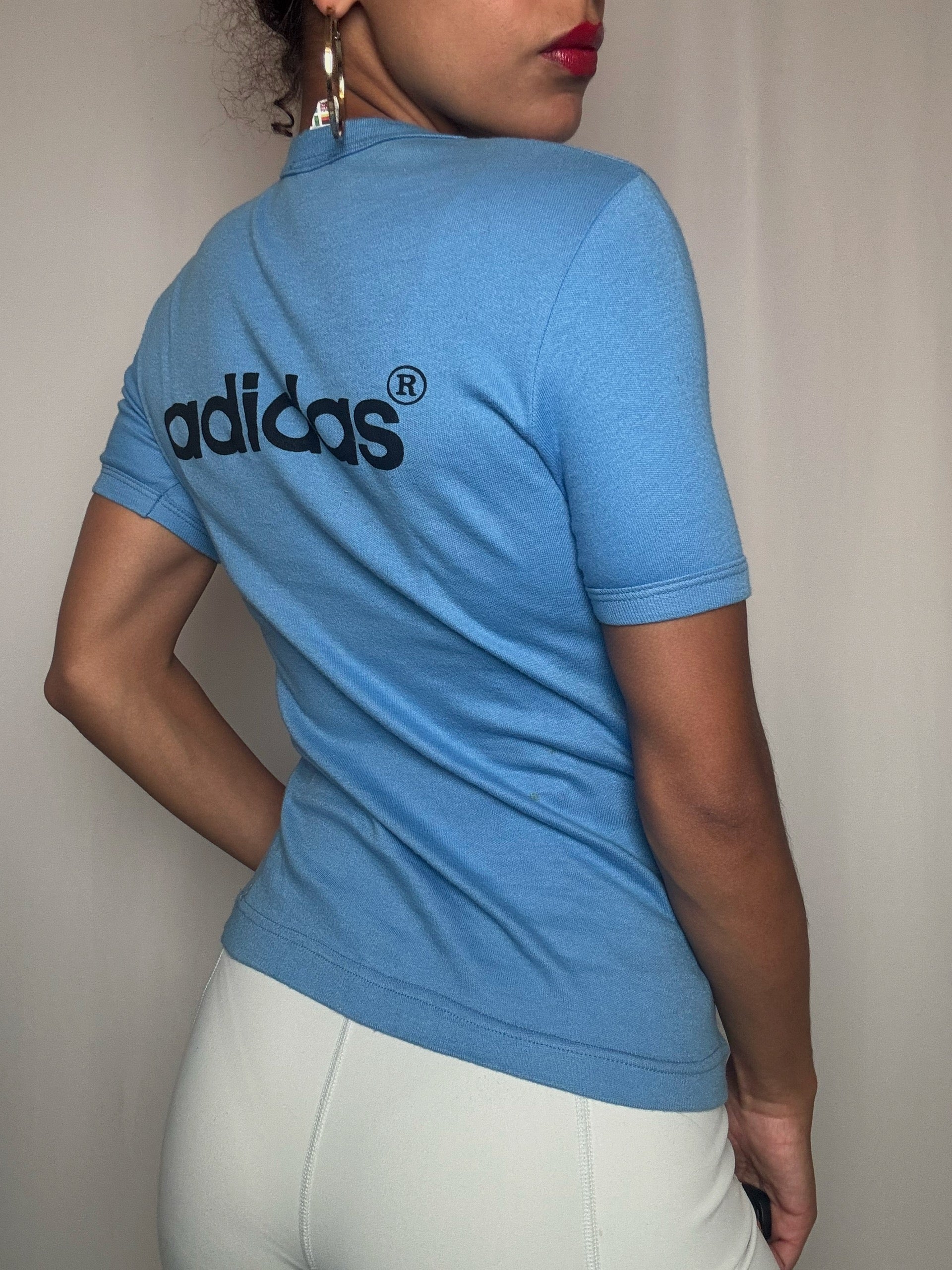 Tshirt bleu Adidas S vintage