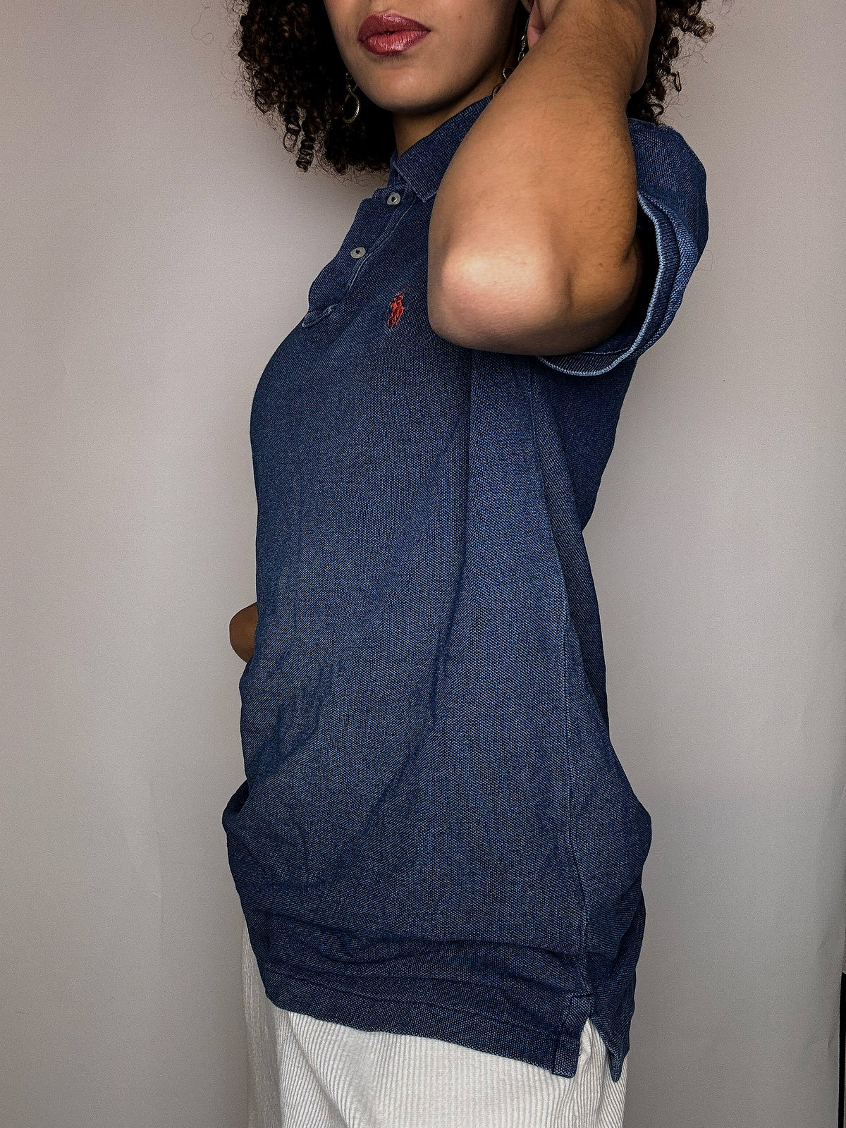 Polo manches courtes effet jean RALPH LAUREN S vintage