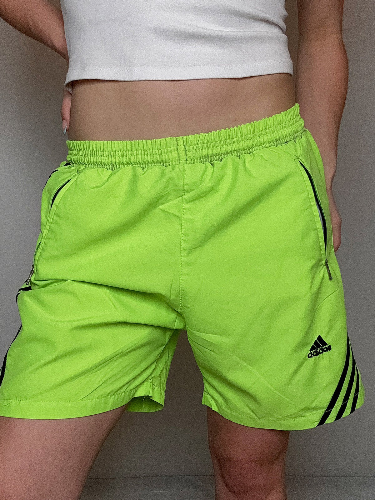 Short de sport fluo adidas M vintage