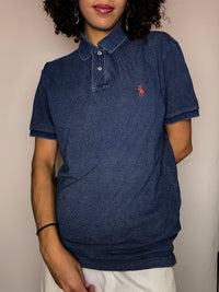 Polo manches courtes effet jean RALPH LAUREN S vintage
