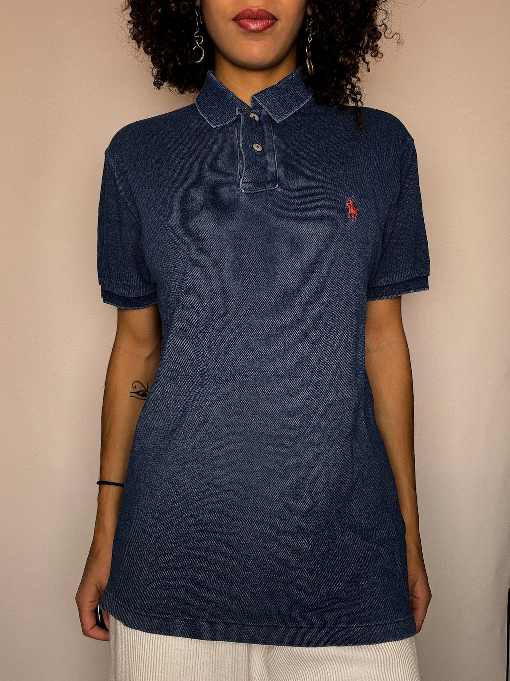 Polo manches courtes effet jean RALPH LAUREN S vintage
