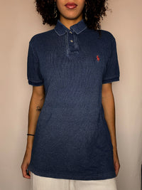Polo manches courtes effet jean RALPH LAUREN S vintage