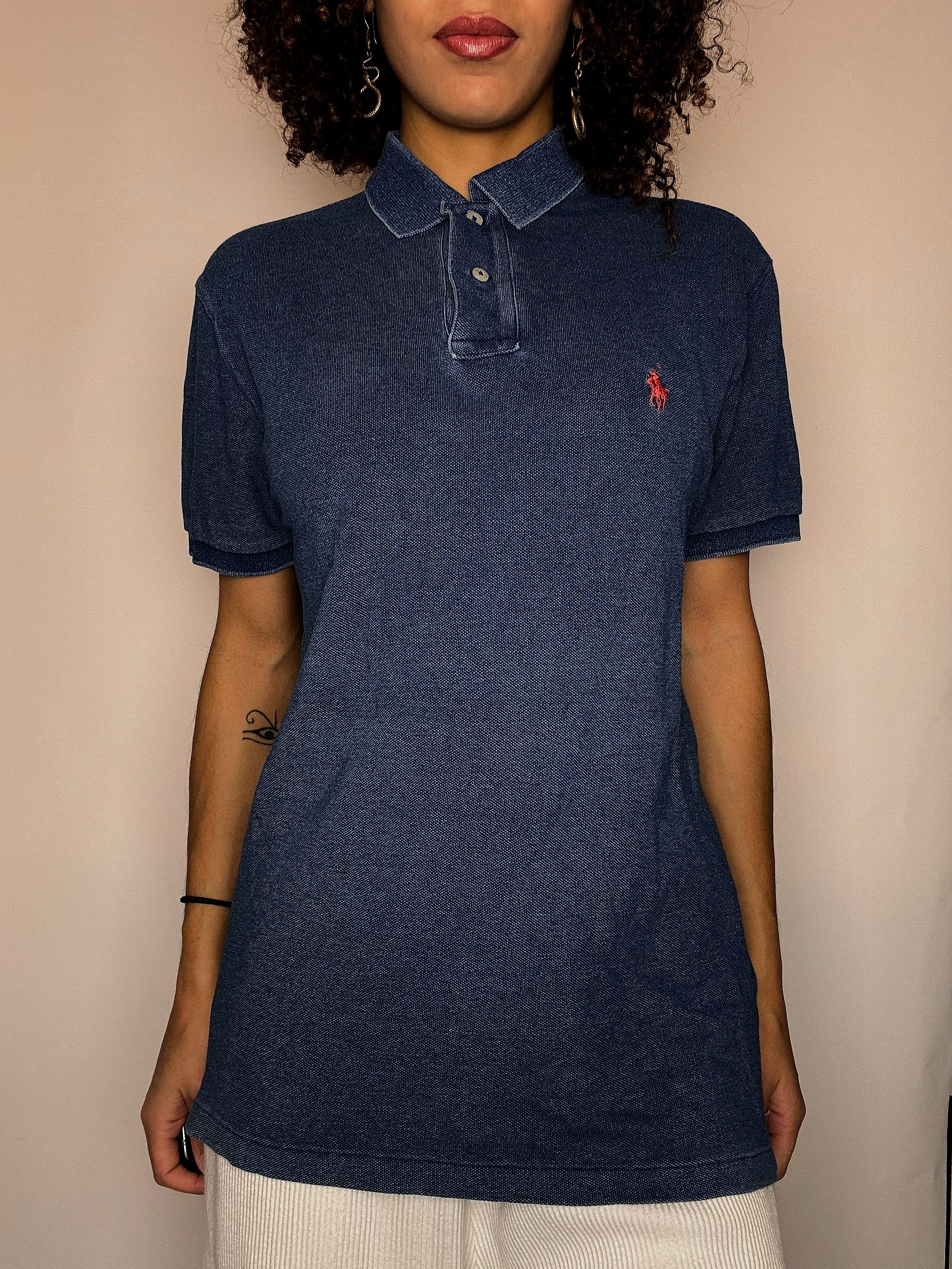Polo manches courtes effet jean RALPH LAUREN S vintage