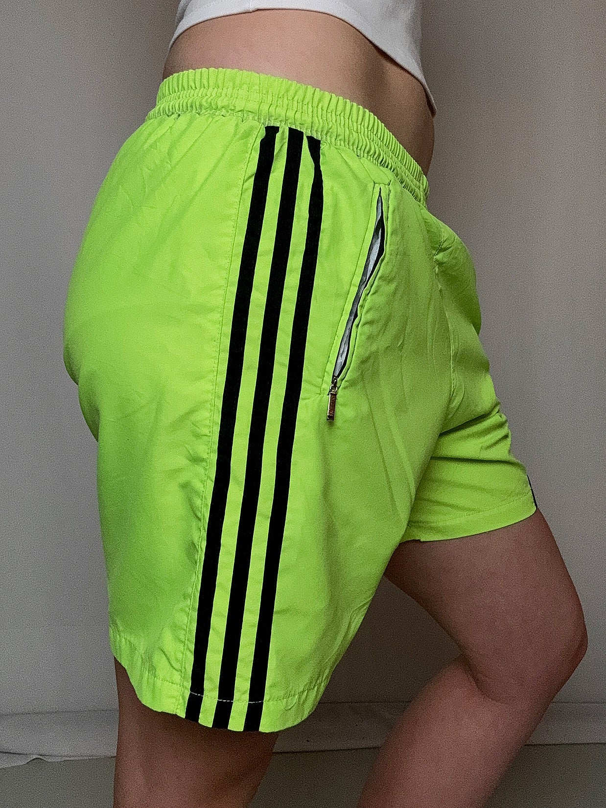 Short de sport fluo adidas M vintage
