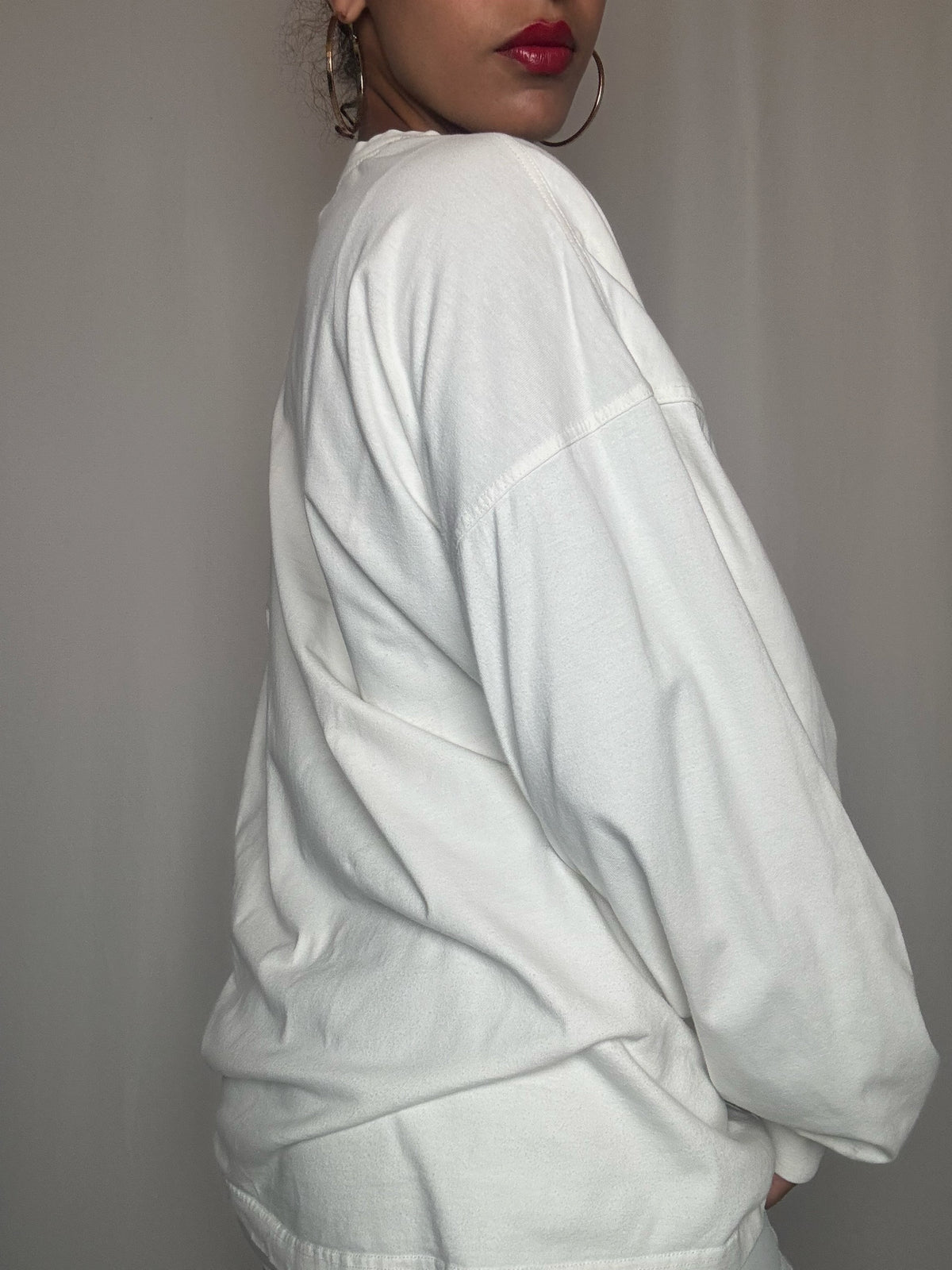 Tshirt manches longues blanc Adidas XL vintage