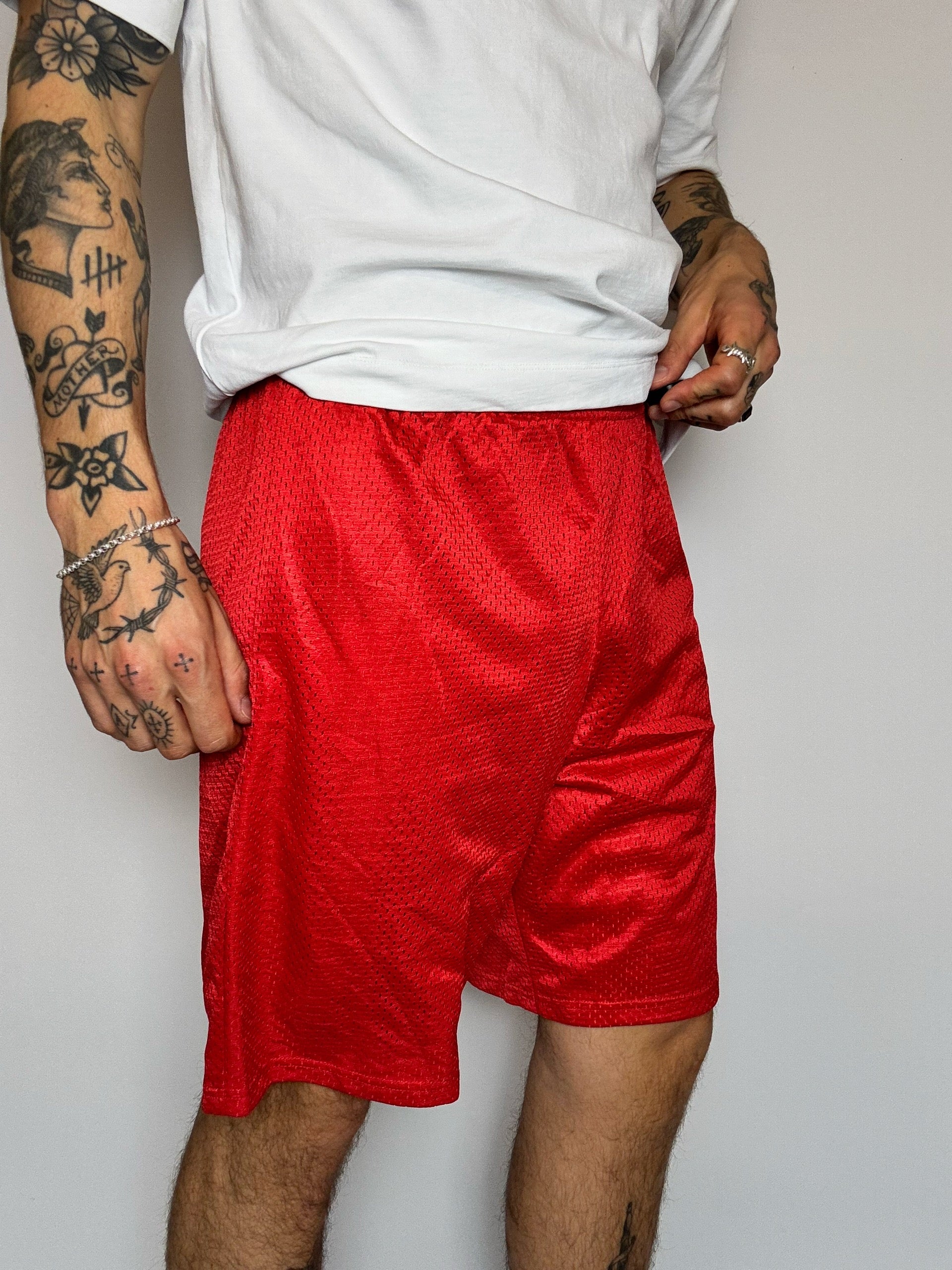Short de sport rouge L/XL vintage