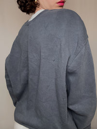 Grauer ACDC M Vintage-Pullover