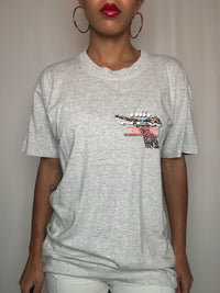Tshirt gris Diadora S vintage