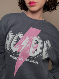 Grauer ACDC M Vintage-Pullover