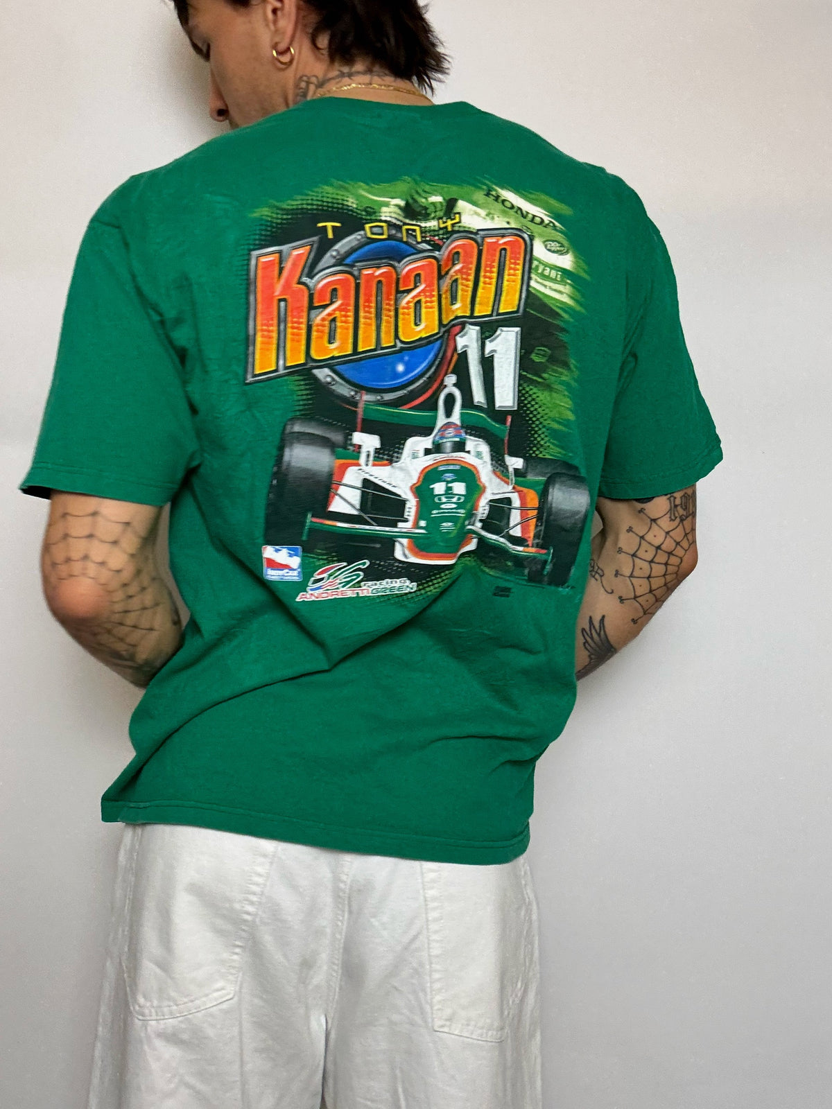 Tee shirt vert ANVILL x TONY KANAAN XL vintage