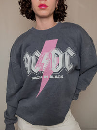 Grauer ACDC M Vintage-Pullover