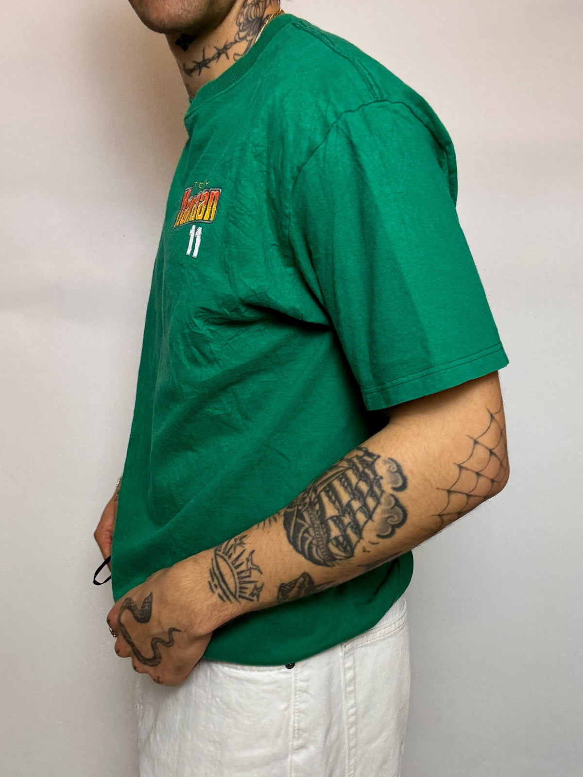 Tee shirt vert ANVILL x TONY KANAAN XL vintage