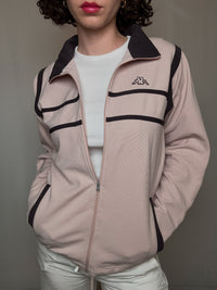 jacket de sport rose poudrée Kappa L vintage