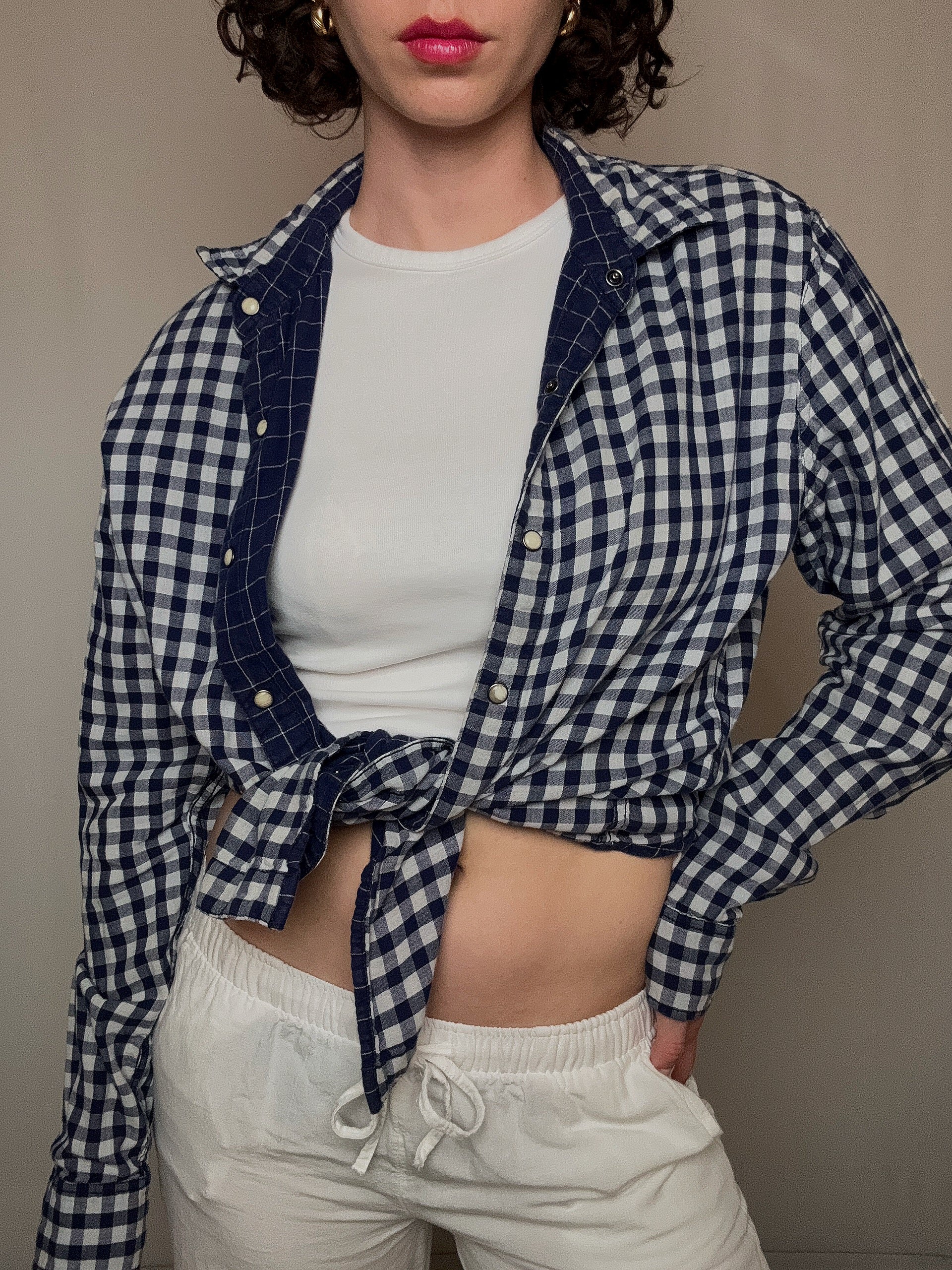 Wendehemd blau Levi's L Vintage