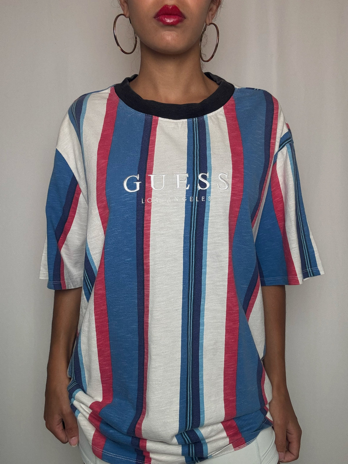 Tshirt rayé Guess Originals XL vintage