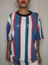 Tshirt rayé Guess Originals XL vintage