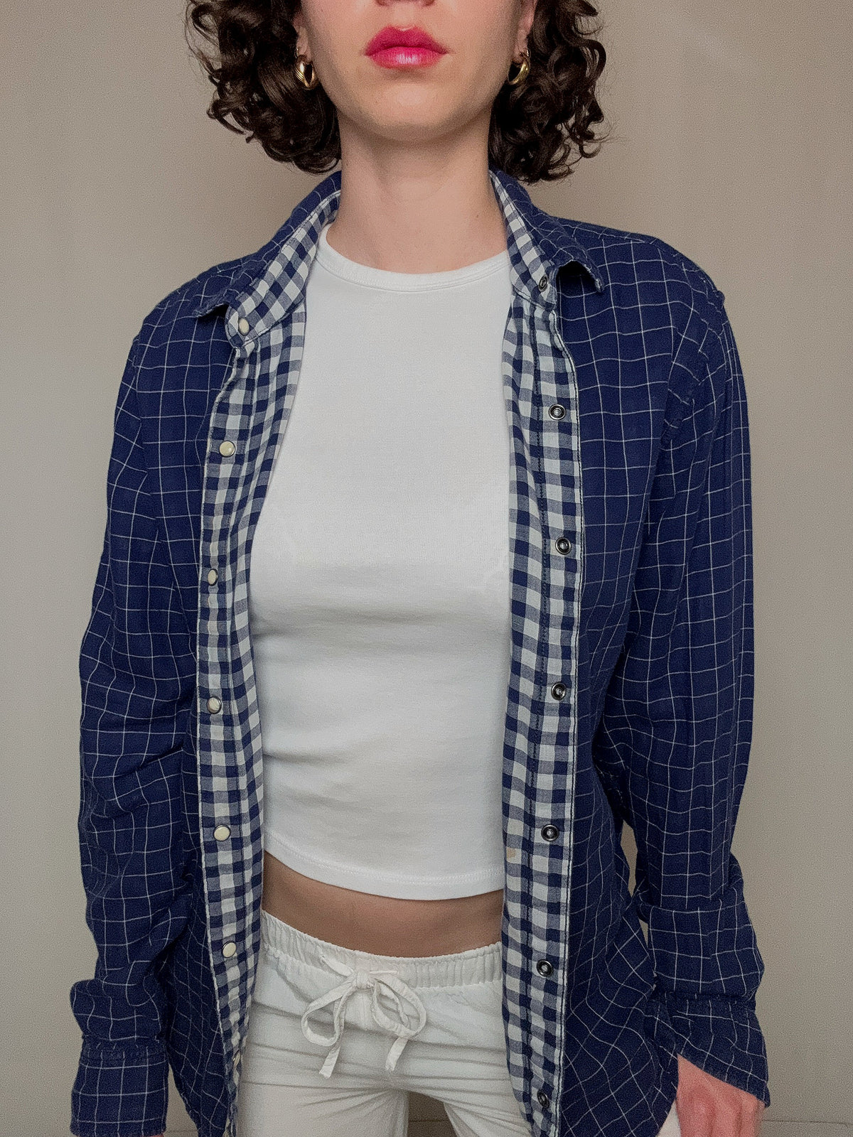 Wendehemd blau Levi's L Vintage
