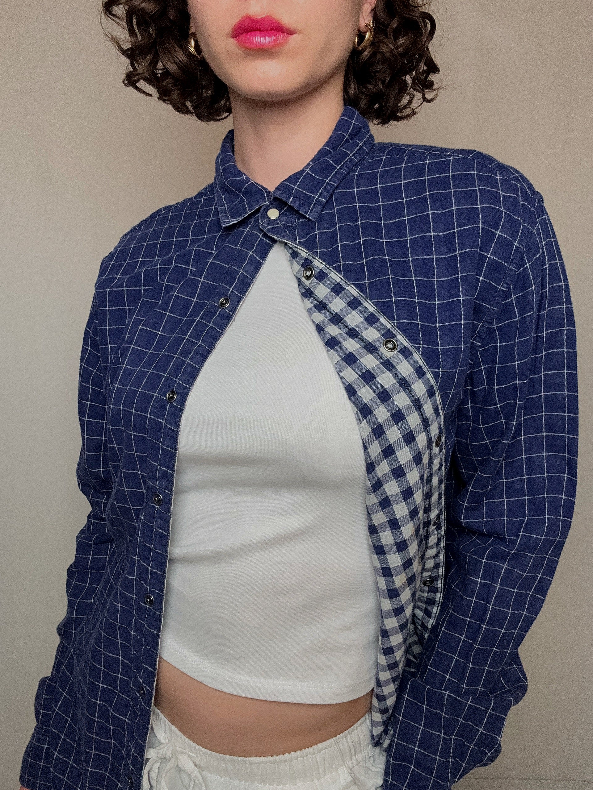 Wendehemd blau Levi's L Vintage