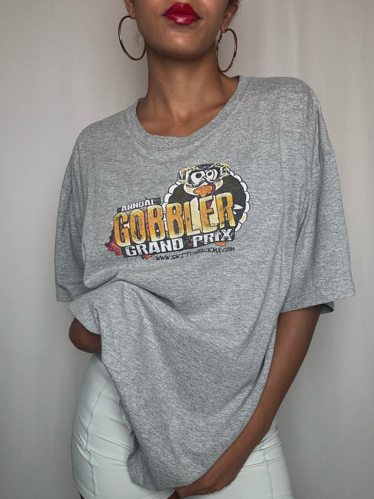 Tshirt gris racing XL vintage