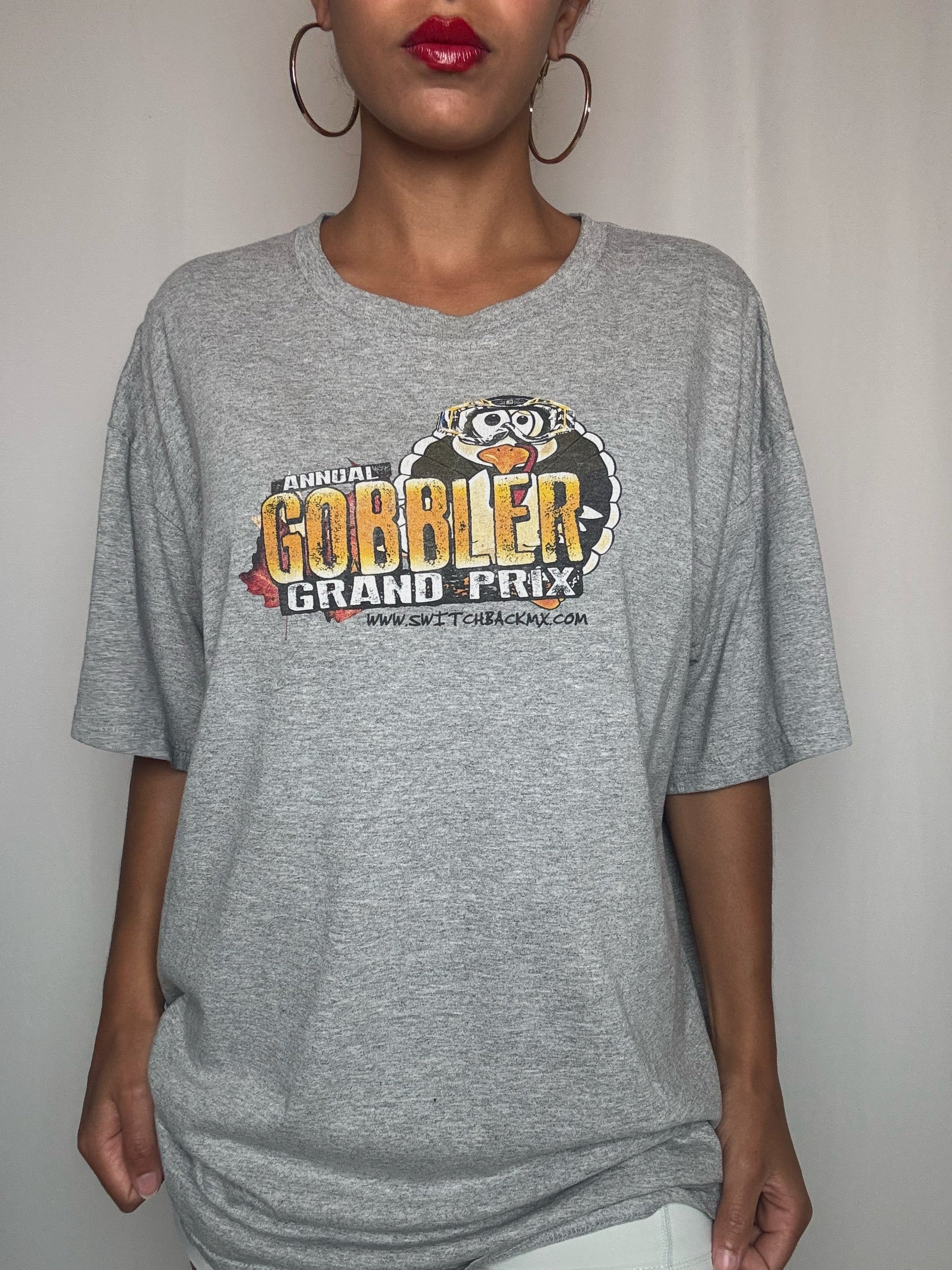 Tshirt gris racing XL vintage