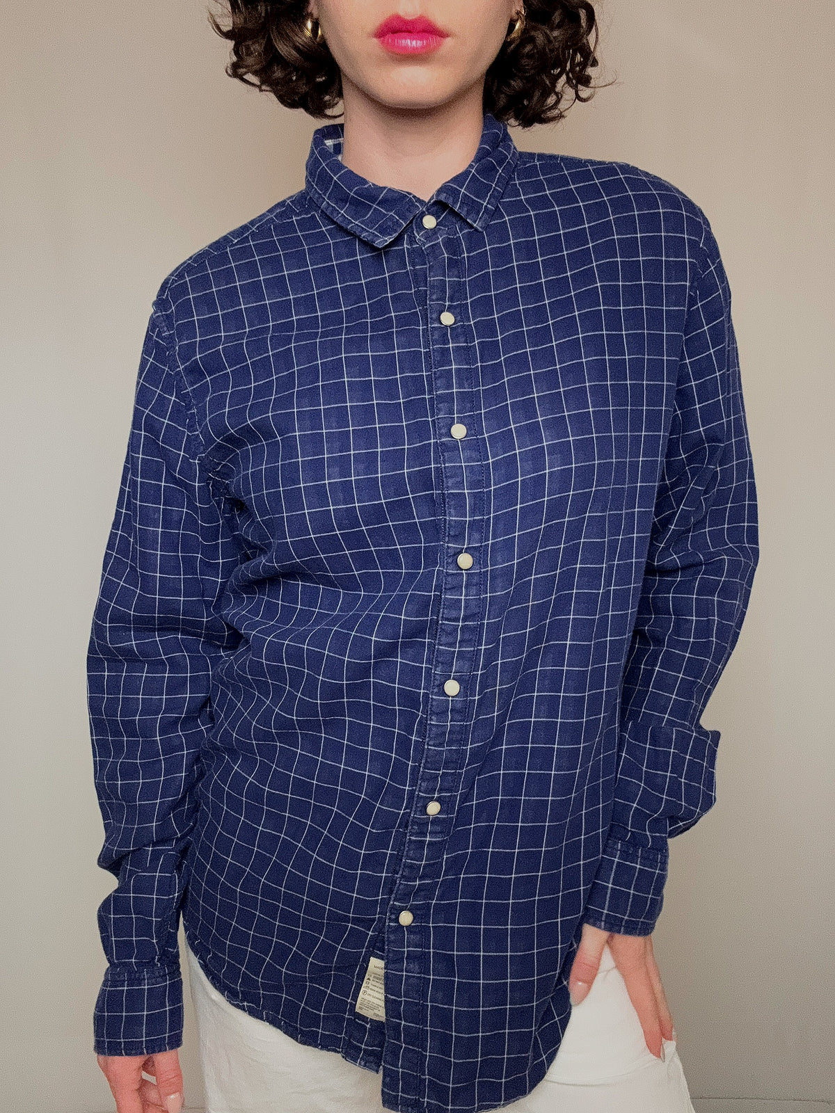 Wendehemd blau Levi's L Vintage