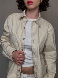 Cremefarbenes Levi's Jeanshemd L Vintage
