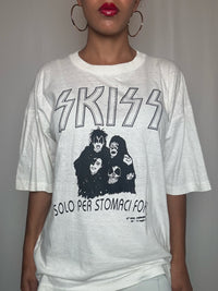 Tshirt blanc Kiss XL vintage