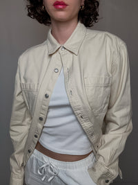 Cremefarbenes Levi's Jeanshemd L Vintage