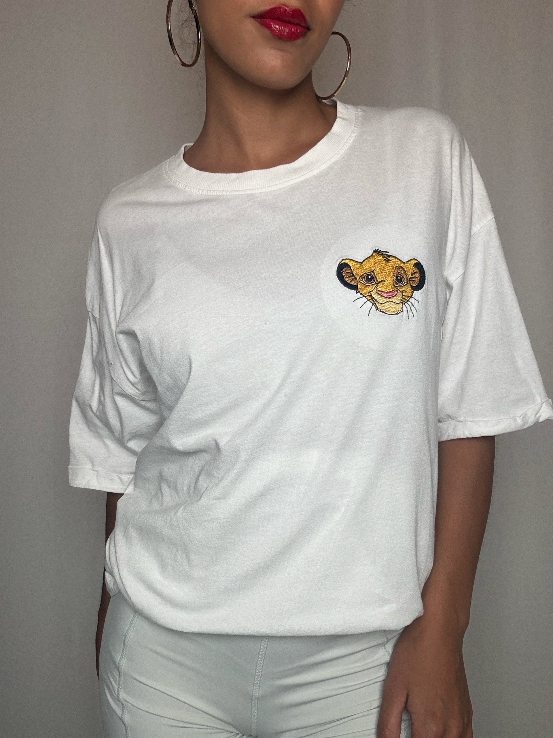 Tshirt brodé Simba S/M vintage