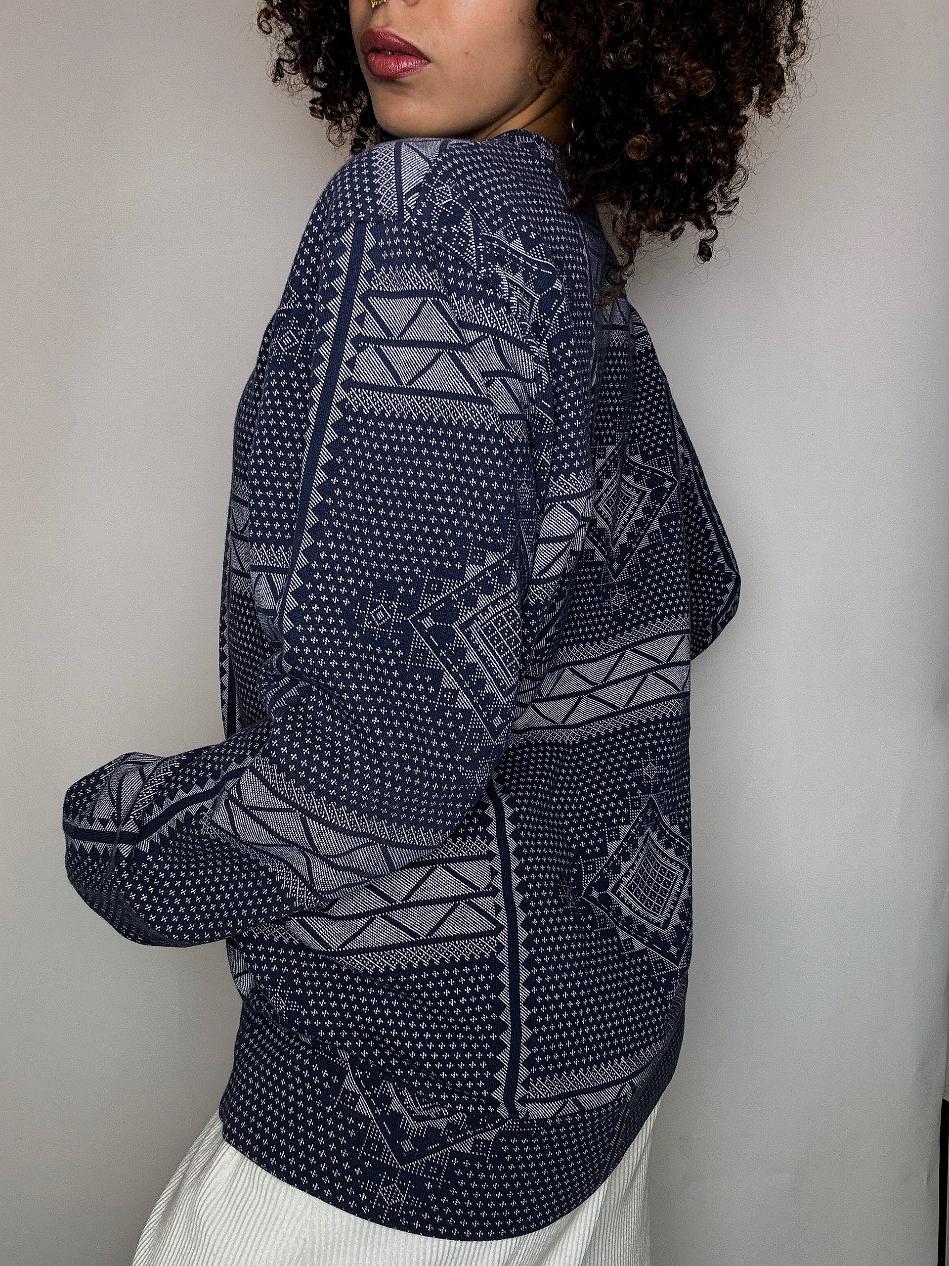 Sweat imprimé bleu CARHARTT M vintage