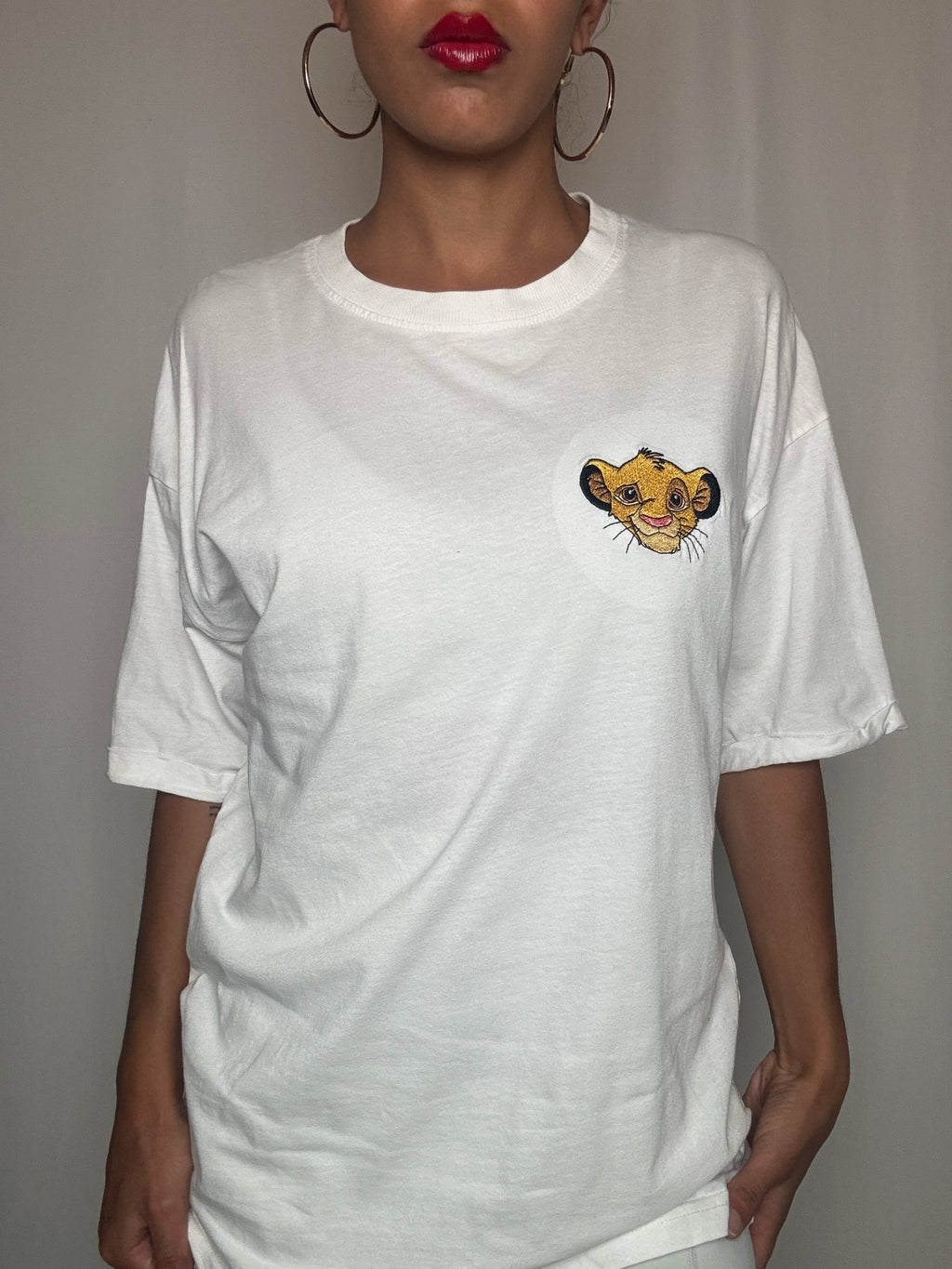 Tshirt brodé Simba S/M vintage