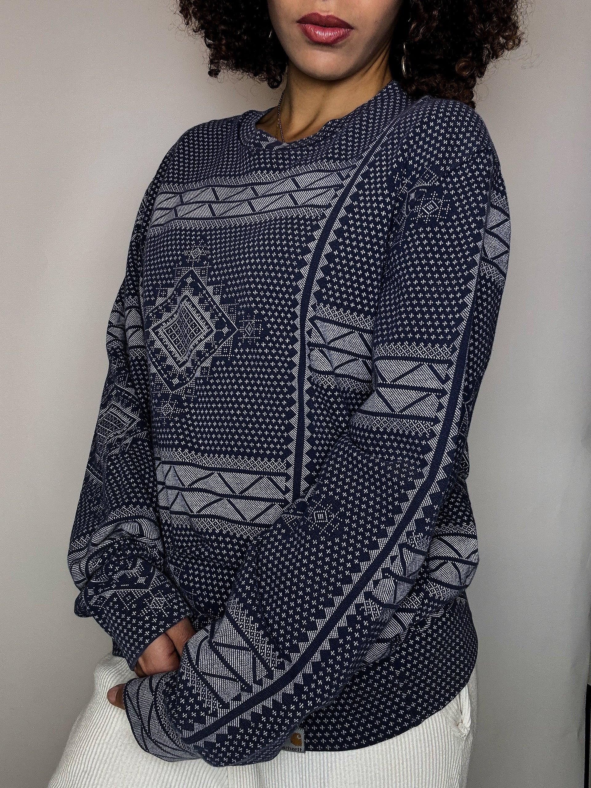 Vintage blue printed CARHARTT sweatshirt