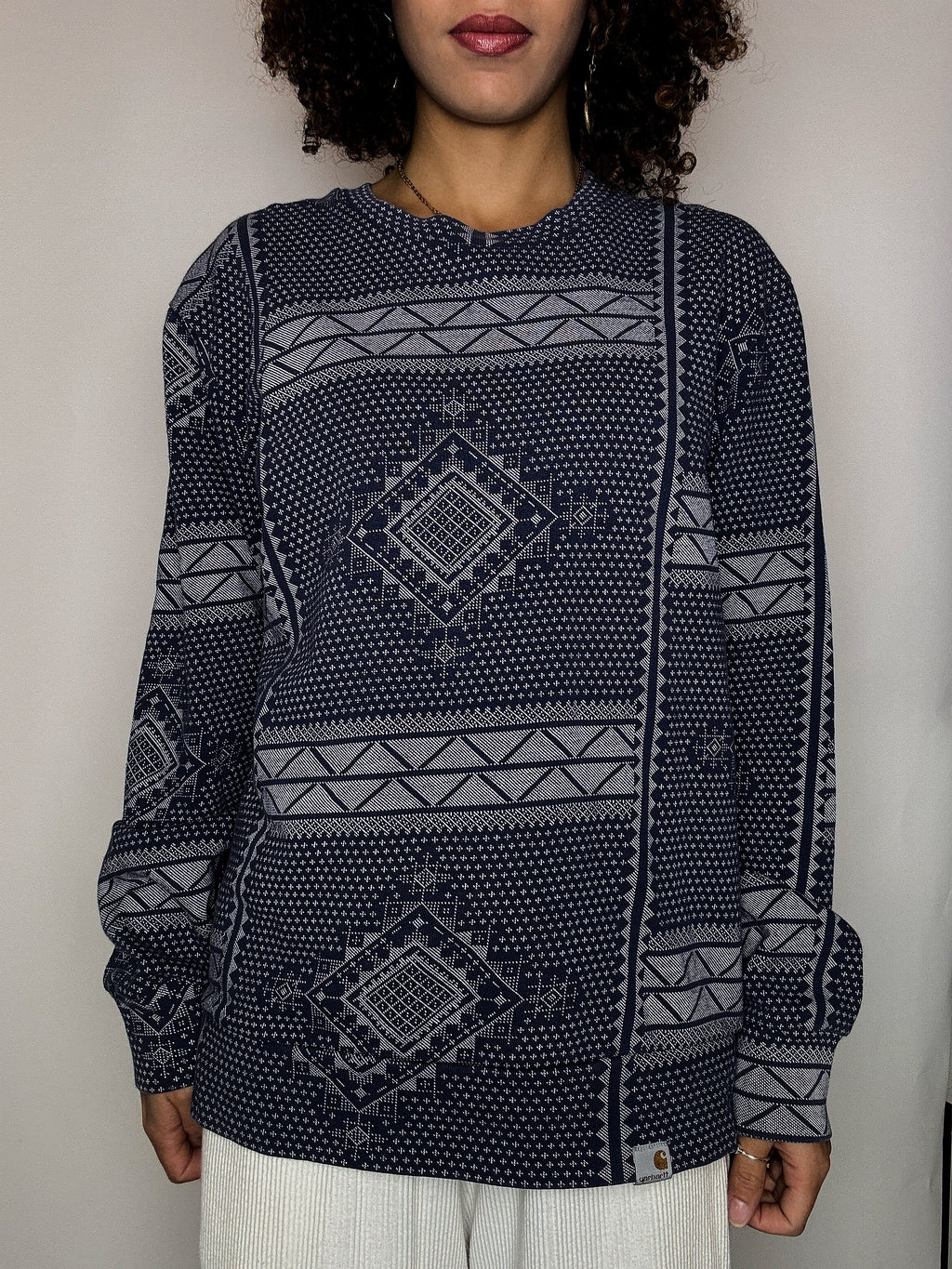 Vintage blue printed CARHARTT sweatshirt