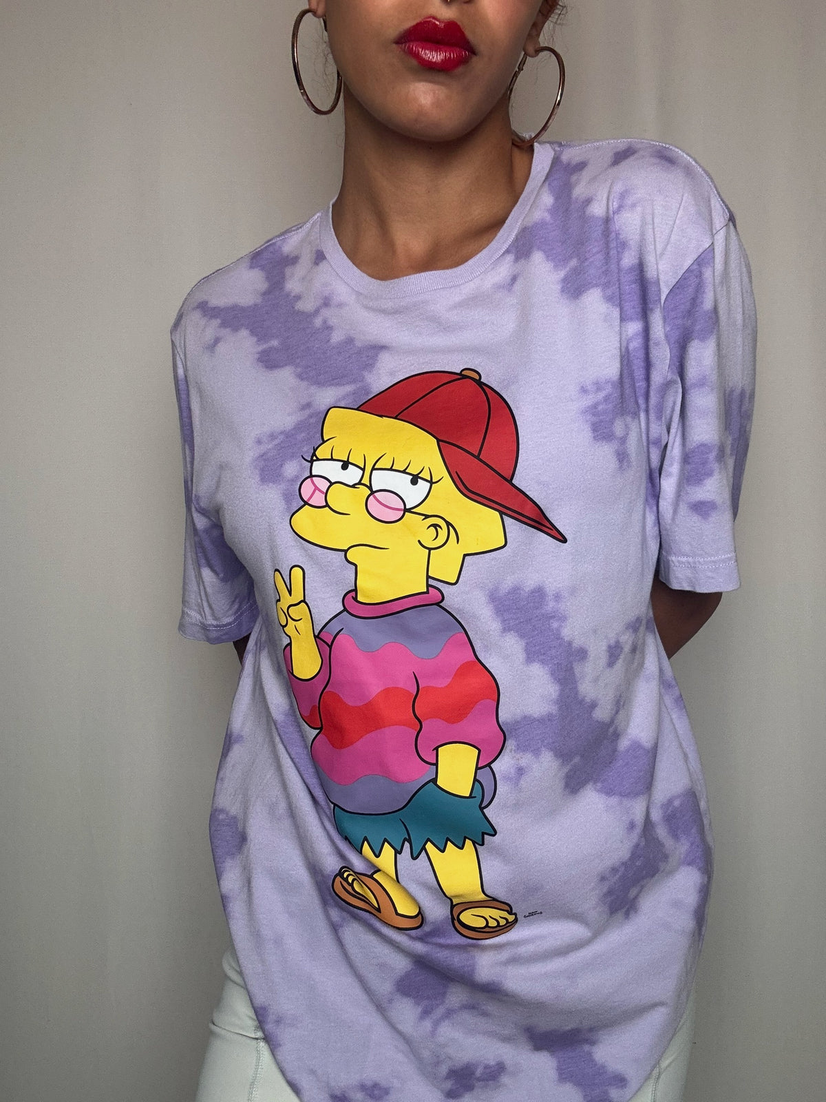 Tshirt violet Lisa simpson M vintage