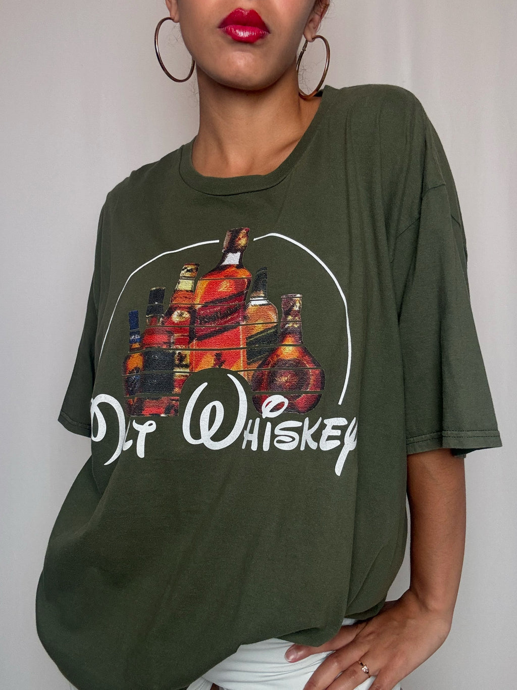 Tshirt kaki Malt Whiskey 2XL vintage