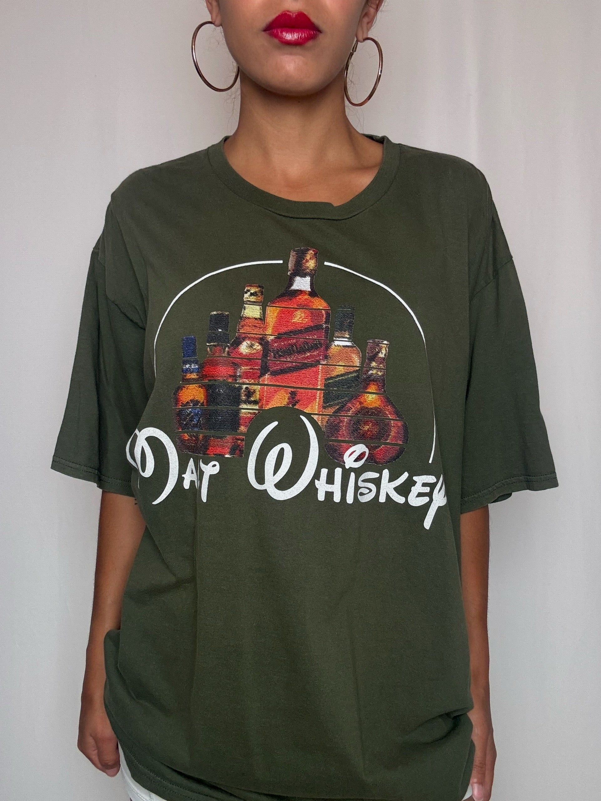 Tshirt kaki Malt Whiskey 2XL vintage