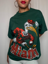 Tshirt vert Miami M vintage