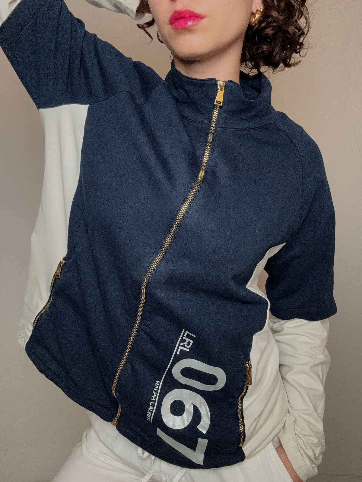 Jacket de sport bicolore Ralph Lauren XL vintage