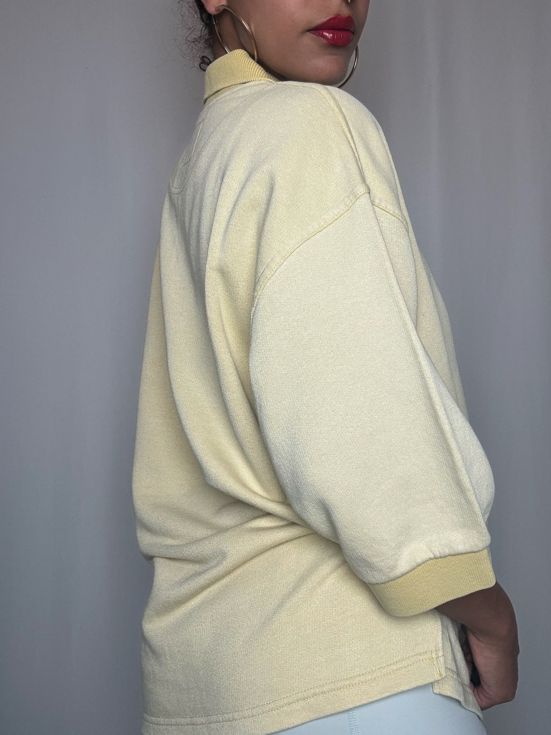 Polo jaune beurre XXL vintage