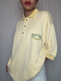 Polo jaune beurre XXL vintage
