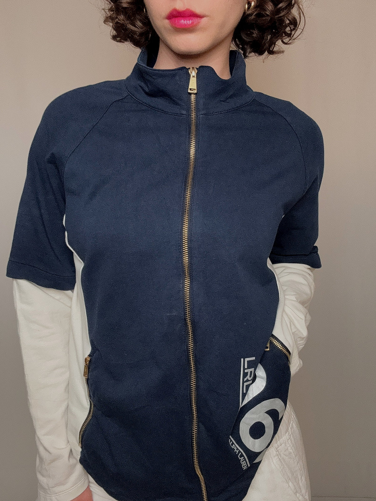 Jacket de sport bicolore Ralph Lauren XL vintage