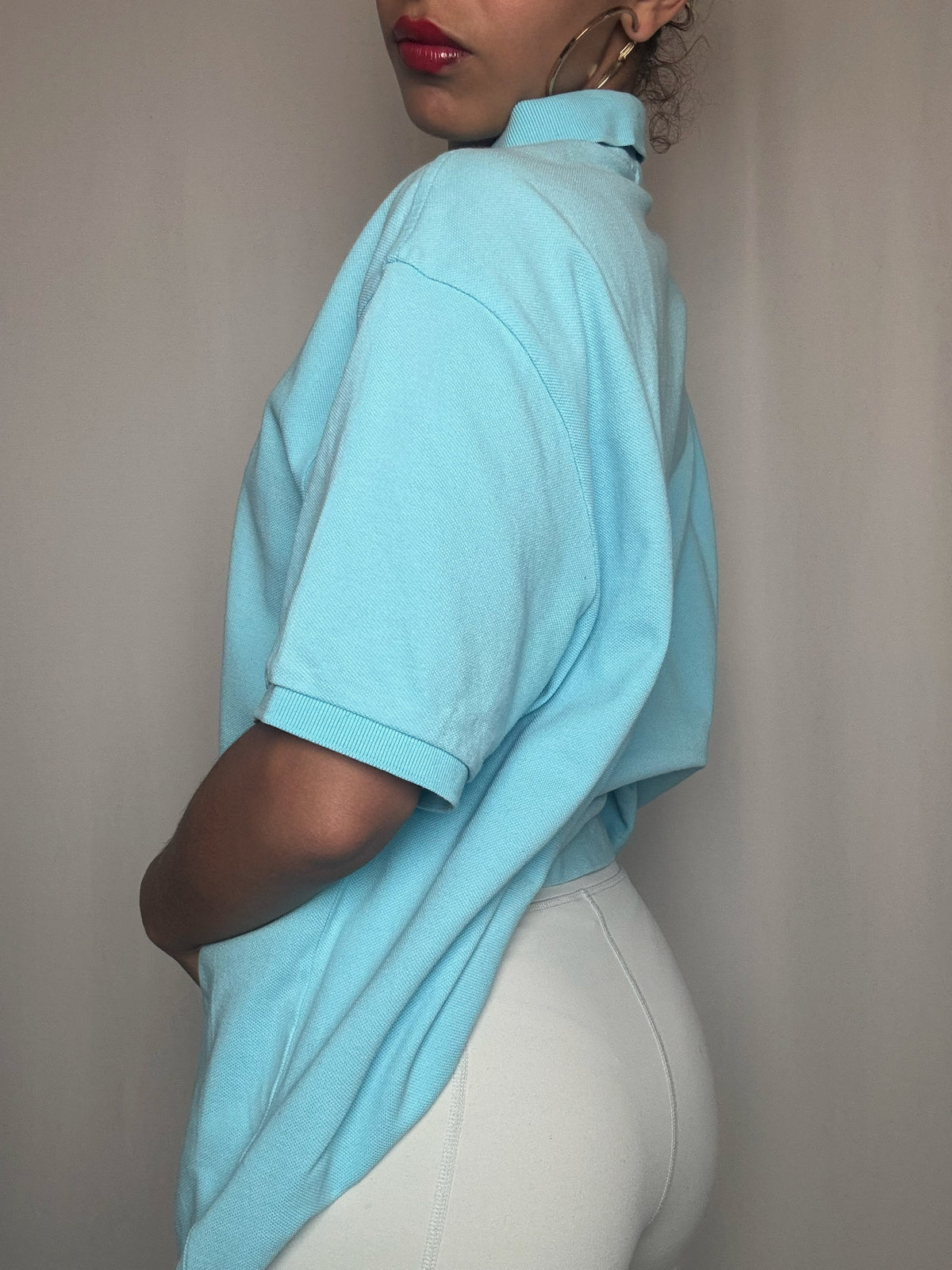Polo bleu turquoise Ralph Lauren XL vintage